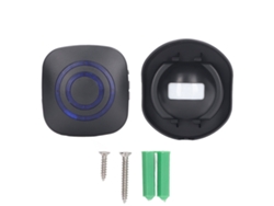 Alarma Inalámbrica Impermeable Para Acera Con Rotación De 360°, Volumen Ajustable, Alerta De Timbre, 110-240 V, Enchufe Estadounidense.