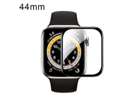 Protector de pantalla de película suave de material compuesto curvado 3D para Apple Watch Series 6 y SE y 5 y 4 44 mm