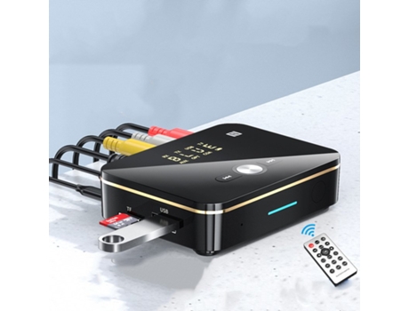Adaptador Receptor Compatible Aptx Ll Inalámbrico Auxiliar Tv Transmisor Bluetooth Negro