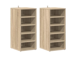 Zapateros 2 piezas Derivados de madera de roble Sonoma EXCLUSIVO MAISON