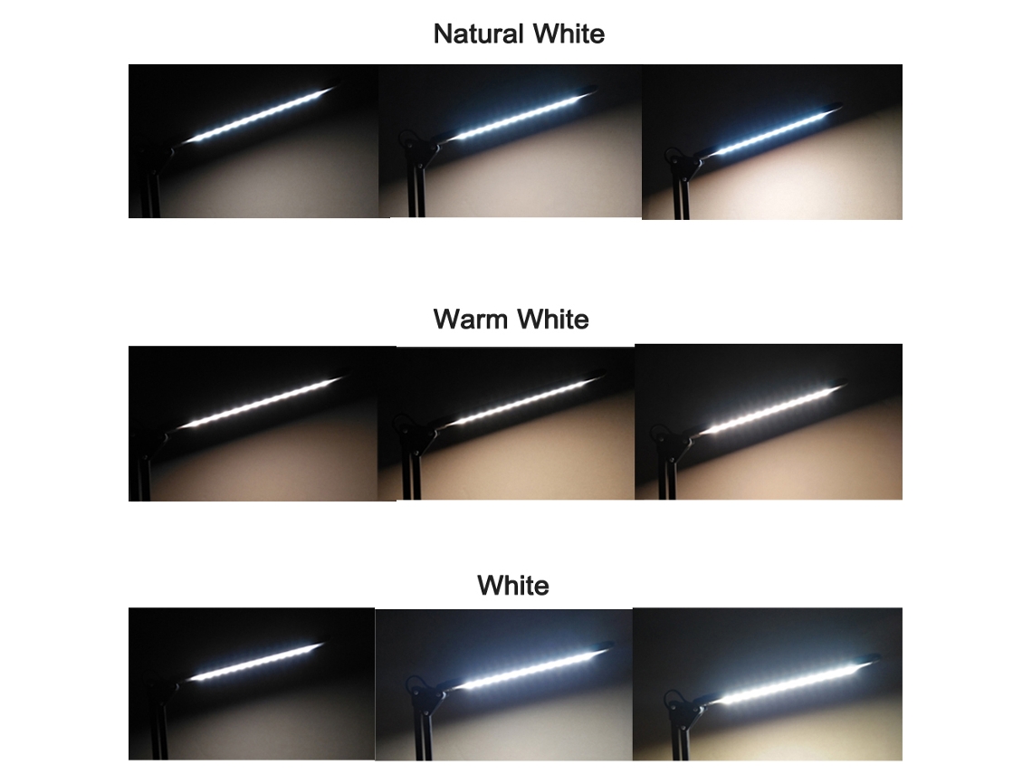 2026-lámpara De Escritorio Led Usb Regulable Con 3 Modos De Color Luz De Lectura Flexible Dc5v