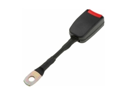 Hebilla cinturón seguridad delantera coche. Extensor clip mosquetón conector. Accesorio auto.