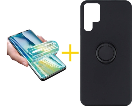 Carcasa + Protector de Pantalla para Samsung Galaxy S22 Ultra 5G ACCETEL Negro