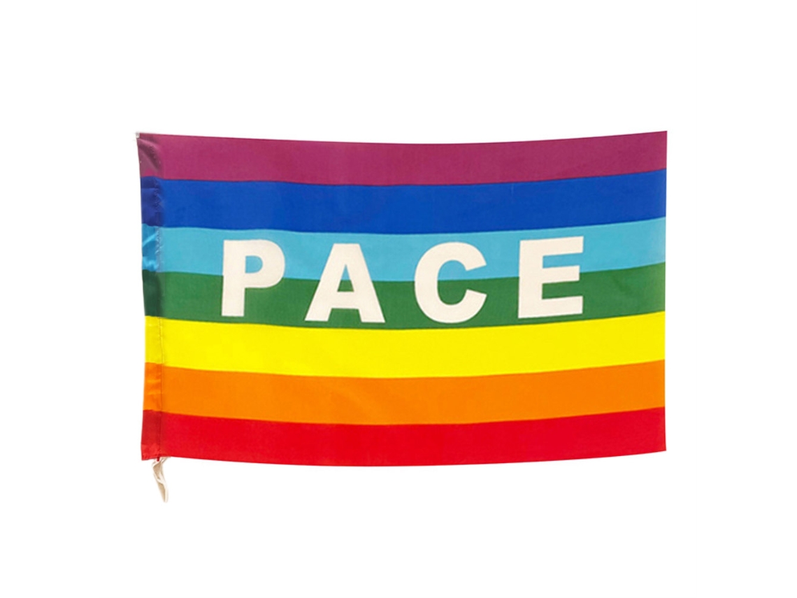 Bandera de la paz de poliéster de 90x145 cm para jardín, balcón y exteriores CHABERLU