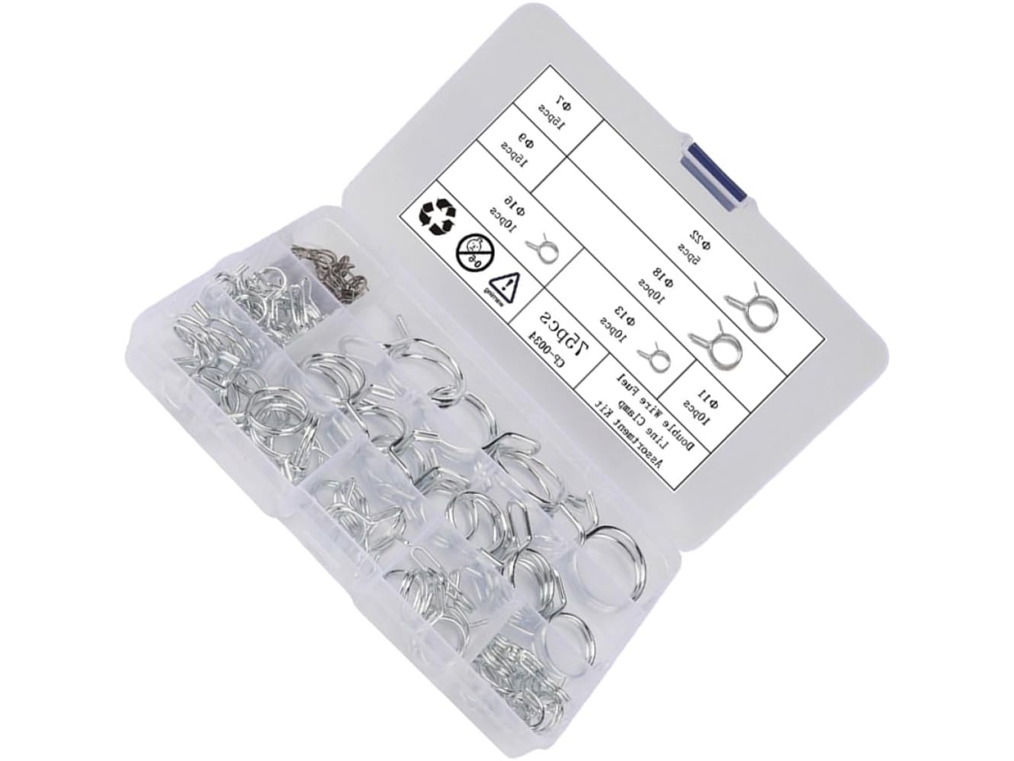 Abrazaderas De Acero Para Mangueras, Juego De 75 Piezas, Para Fijación De Tuberías.