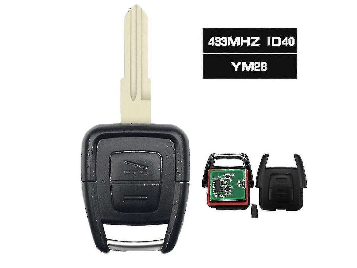 Mando a distancia para Opel Zafira Astra A/G Bosch TS 1999-2005, chip ID40, 433,92 MHz, 2 botones vayotoy