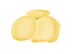 Platos para Bebé, Antideslizantes, Con Ventosas y Diseño de Conejo, Sin BPA MEOIRUERY