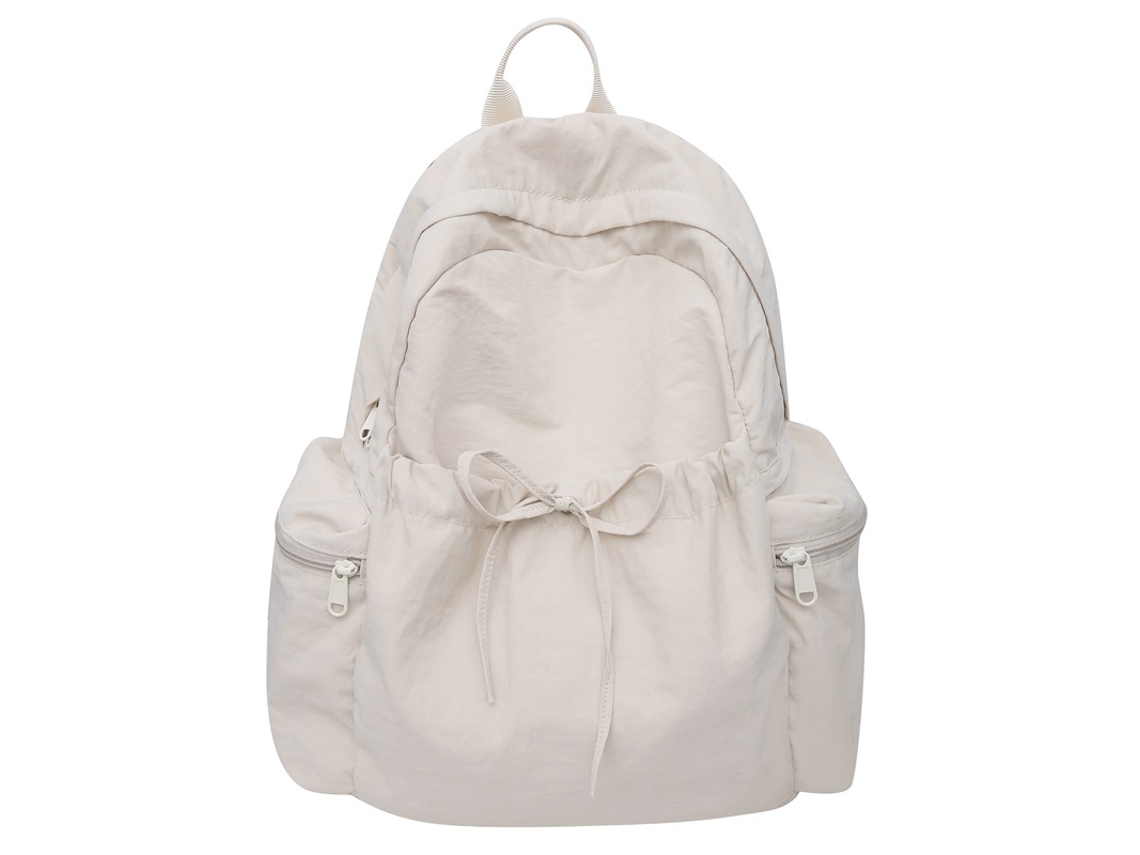Mochila de escuela secundaria de 39 cm, 29 cm y 14 cm, mochila universitaria de color liso.