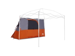Tienda Interior Gris Y Naranja 280 X 220 X 176 Cm Tafetán