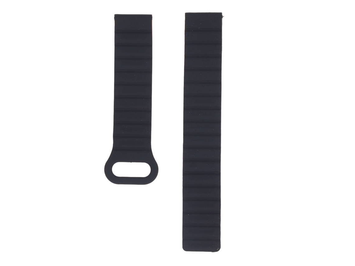 Correa Magnética De Silicona De 22 Mm Con Cierre Rápido Para Galaxy Watch Gt Amazfit Gtr (negro/naranja)