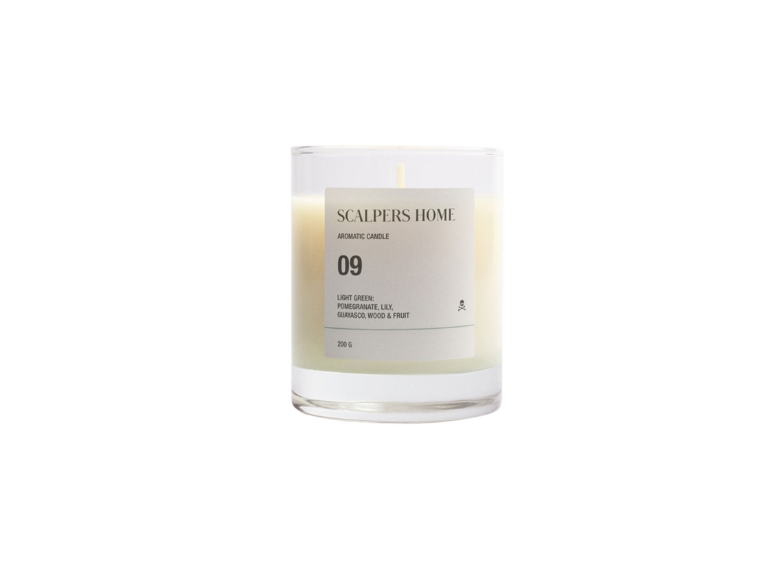 Vela Perfumada 200gr Verde Claro Scalpers Aroma