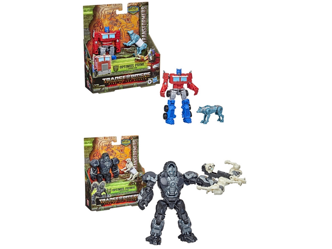 Figuras TRANSFORMERS Rise Of The Beasts Movie Beast Alliance Beast Weaponizers: Optimus Primal & Chainclaw (Edad Mínima Recomendada: 6 años)