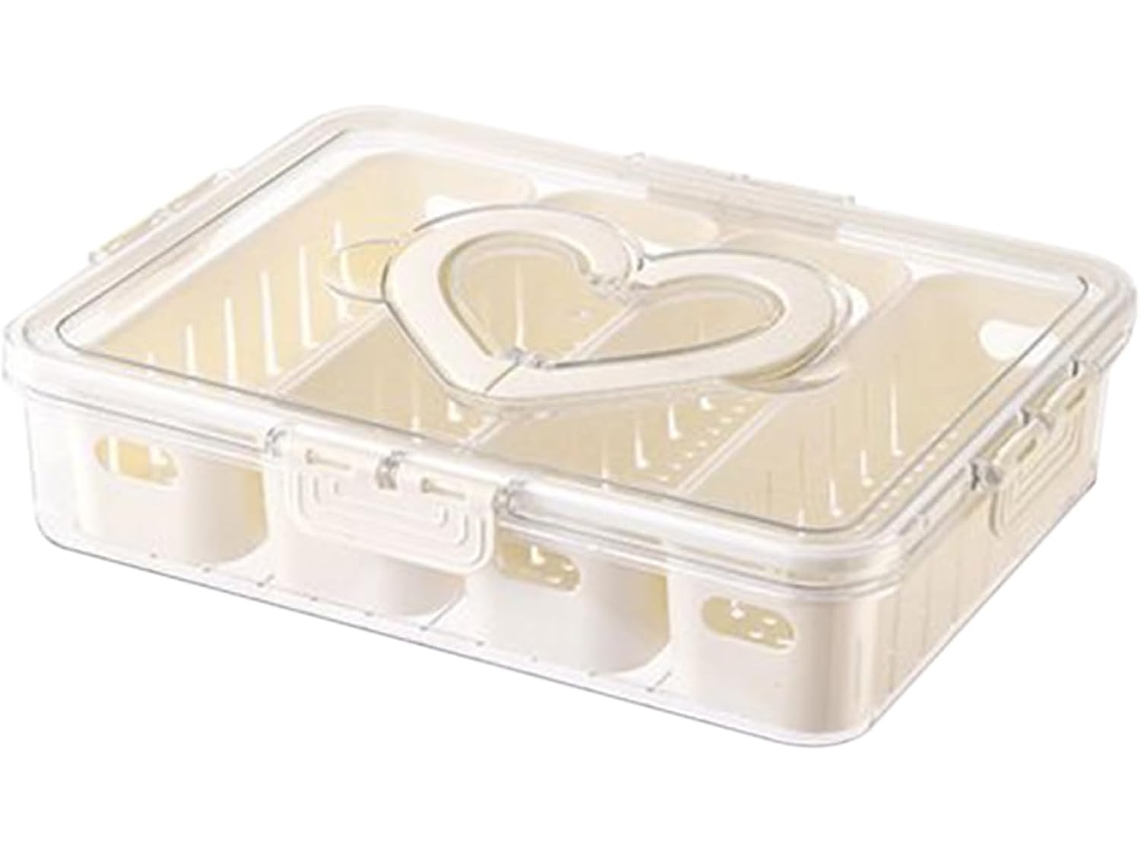 Recipientes Para Almacenar Frutas Caja Para Snacks De 8 Compartimentos - Recipiente Reutilizable Con Bandeja