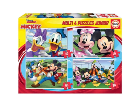 Puzzle EDUCA 4x Puzzles Progressivos Disney (Edad Mínima: 3 Años - 0 Piezas)