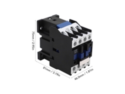 2026dz-contacto Ac De 3 Polos 18a Normalmente Abierto Contacto De Plata Rail Din Industrial Ac380v