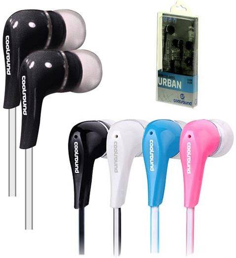 Auriculares con Cable COOLSOUND Urban (In Ear - Negro)