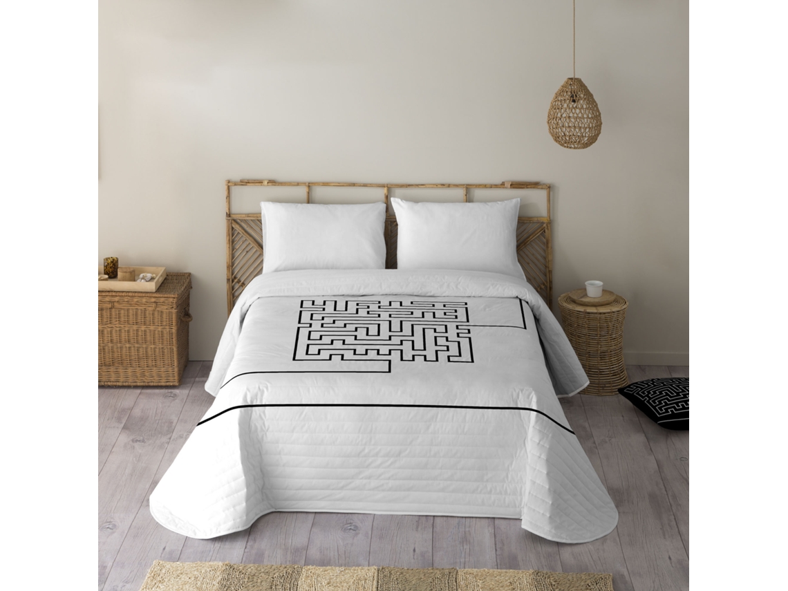 ICEHOME - Colcha Bouti Estampado - Gramaje 70 Gramos - Cama 90 - LABERINTH