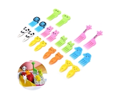 Tenedores para frutas con forma de animal - 20 piezas RNEMITERY