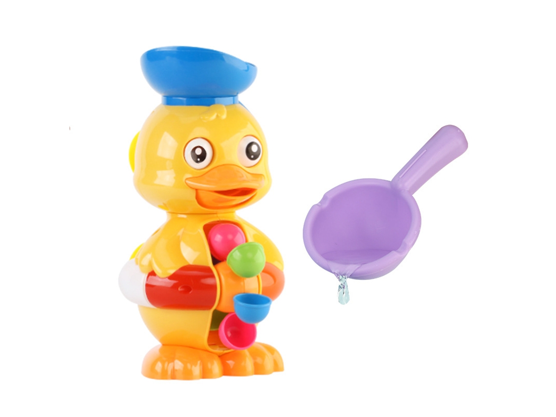Pato Amarillo Vagón De Agua Juguete Giratorio Con Ventosa AHS