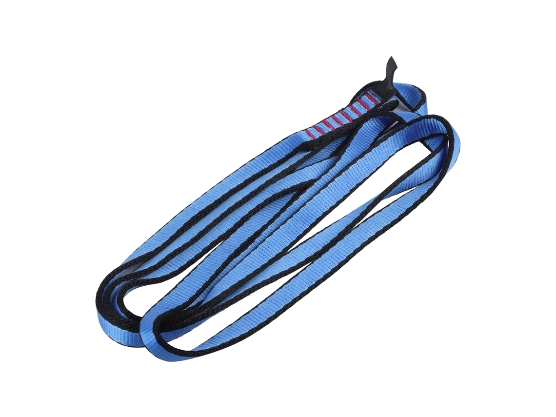 Arnés De Trabajo Plano Para Montañismo, Cuerda De Seguridad Externa, Alta Resistencia 23 Kn, 120 Cm, Azul