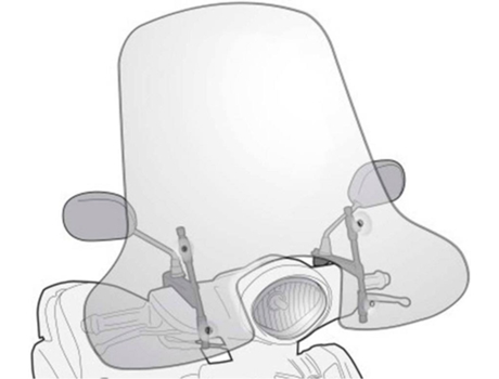 Pára-Brisa GIVI 2114A Mbk Flipper 114/Yamaha D´Elight 114 Incoloro
