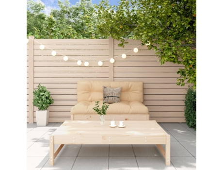 Conjunto 2 de muebles de jardín VIDAXL y cojines madera maciza