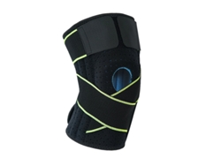 Rodilleras con estabilizadores laterales para la recuperación de lesiones de menisco y desgarro de rodilla (verde, M)