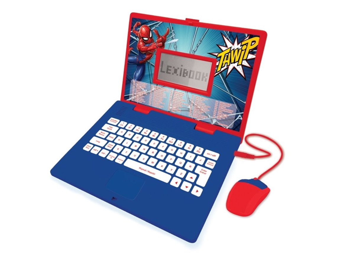 Ordenador portátil educativo DISNEY Lexibook Spider Man (bilingüe español/inglés)
