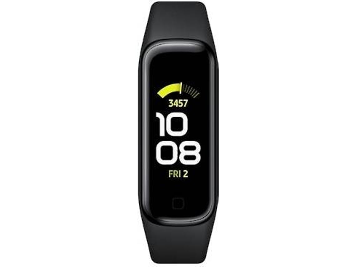 Smartwatch Samsung Galaxy fit 2 negra 2.79 pulsera actividad bluetooth hasta 21 resistente al agua amoled giroscopio sensor frecuencia fit2 smartband 1.1 5atm deportiva con monitor entrenamiento pantalla 11 159