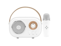 Mini máquina de karaoke para niños, altavoz Bluetooth portátil con 1 micrófono inalámbrico, juguetes para niños y niñas, regalos Yizhood