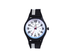 Reloj Deportivo Para Hombre Con Correa De Silicona Y Movimiento De Cuarzo Blanco.