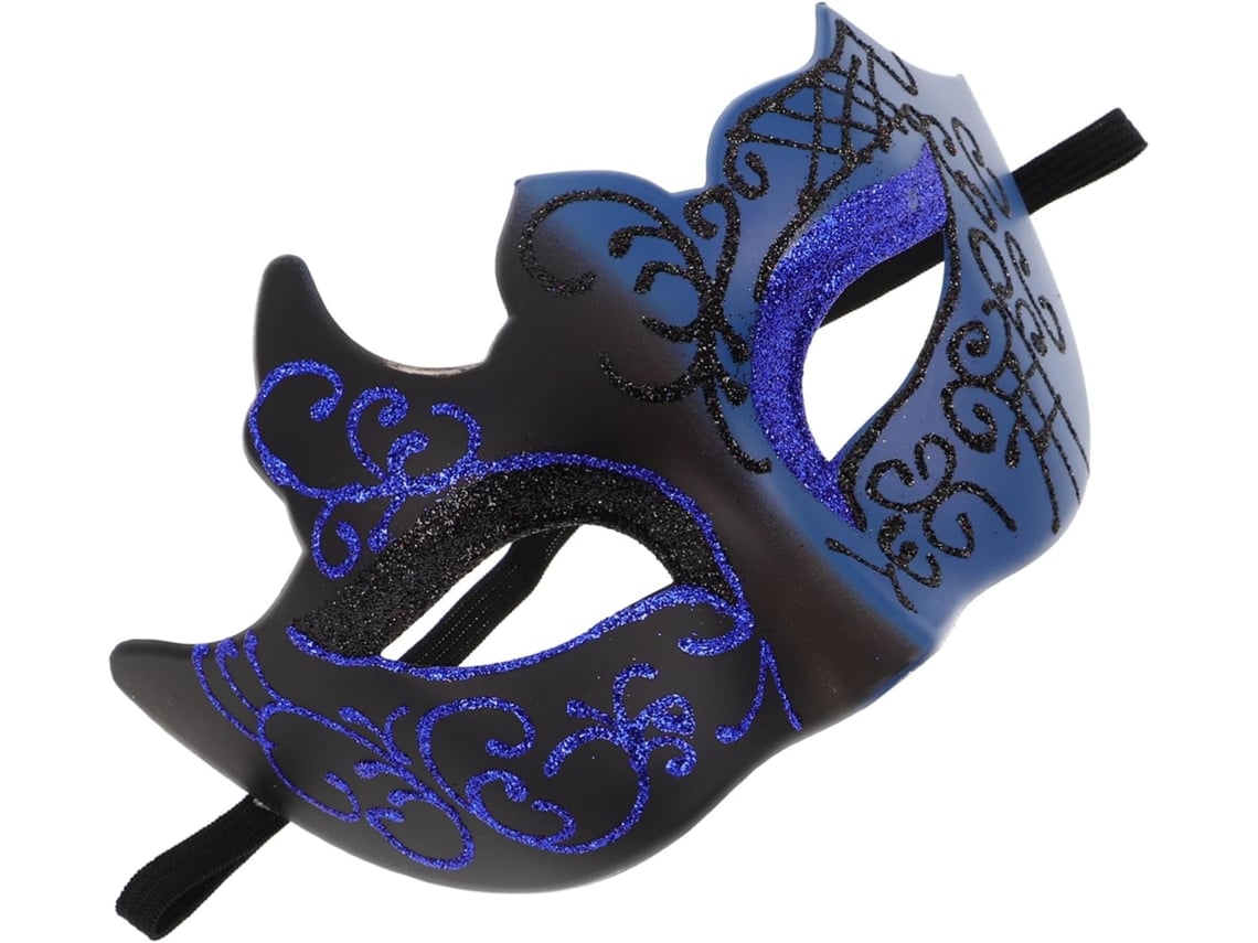 Máscara Veneciana De Media Cara Con Purpurina Para Adultos: Cómoda Y Duradera.