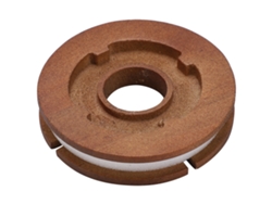 Carrete de madera Anub para guardar cebo y preparar aparejos, accesorio para pesca con mosca.