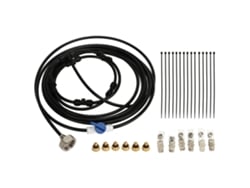 Kit De Ventilador Pulverizador Con Adaptador De 3/4", Manguera De 6 M Y 6 Boquillas De Cobre Para Refrigeración Exterior.