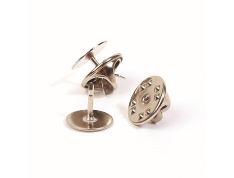Paquete de 10 porta-pinzas - Plata - 10 mm