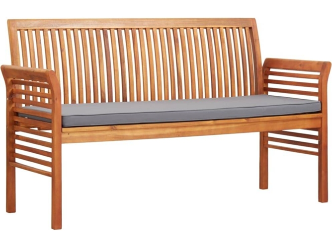 Banco de jardín VIDAXL Marrón Madera (150 cm)