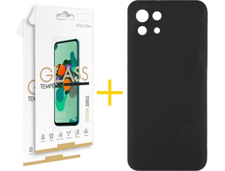 Kit Funda + 2 Protectores de Pantalla Xiaomi Mi 11 5G SKYHE Liso 15 Negro