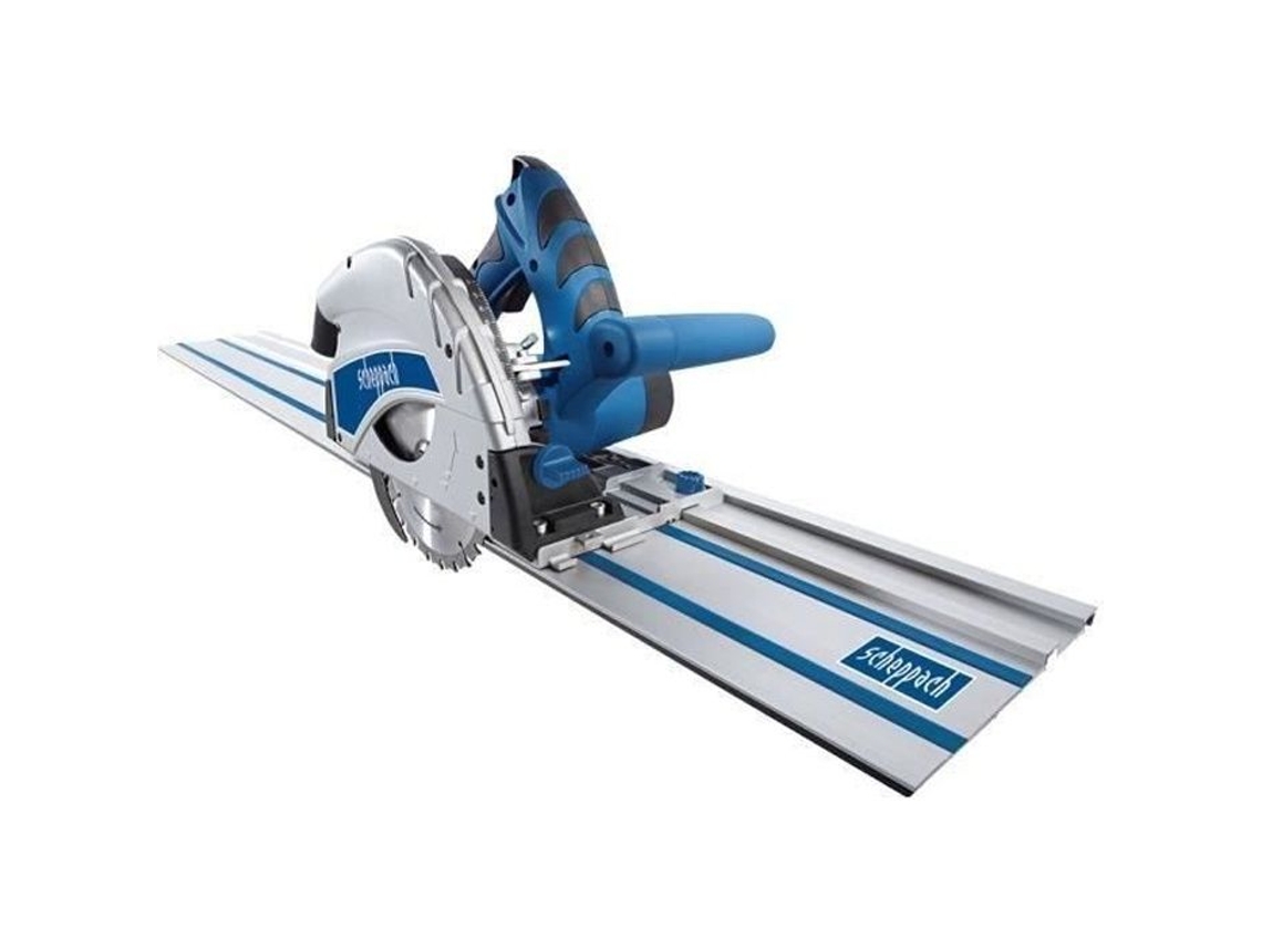 Serra de Mergulho SCHEPPACH PL55 - Com lâmina de 160 mm, 2 trilhos de 700 mm, 1 conector de trilho e 1 anti-inclinação