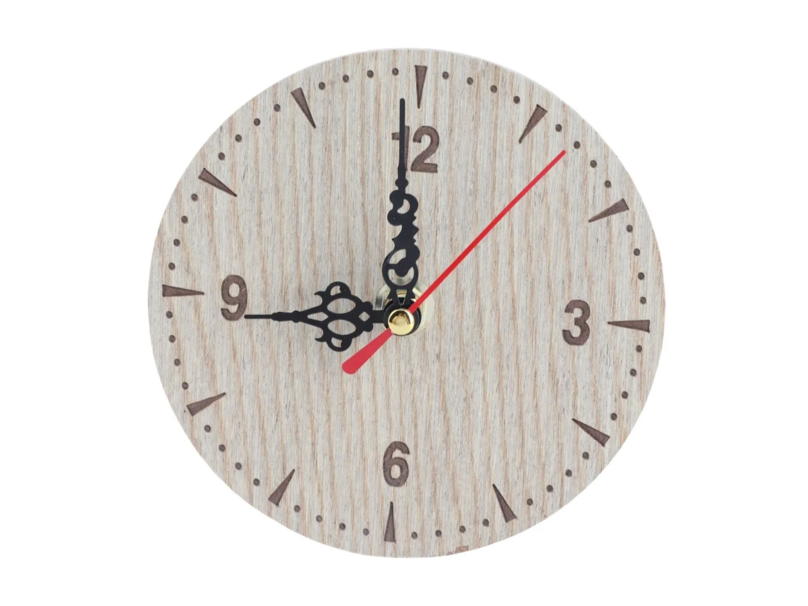 Reloj despertador electrónico moderno LED silencioso con pantalla grande y números de espejo blanco.