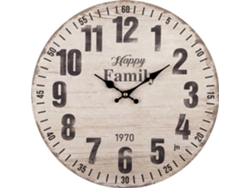 Relojes de pared de madera beige/marrón, Lowell 21563