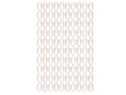 100 Clips De Papel Mini Corazones: 50 Dorados Y 50 Rosa Oro, Metálicos, Portátiles Para Oficina Y Clasificación De Documentos