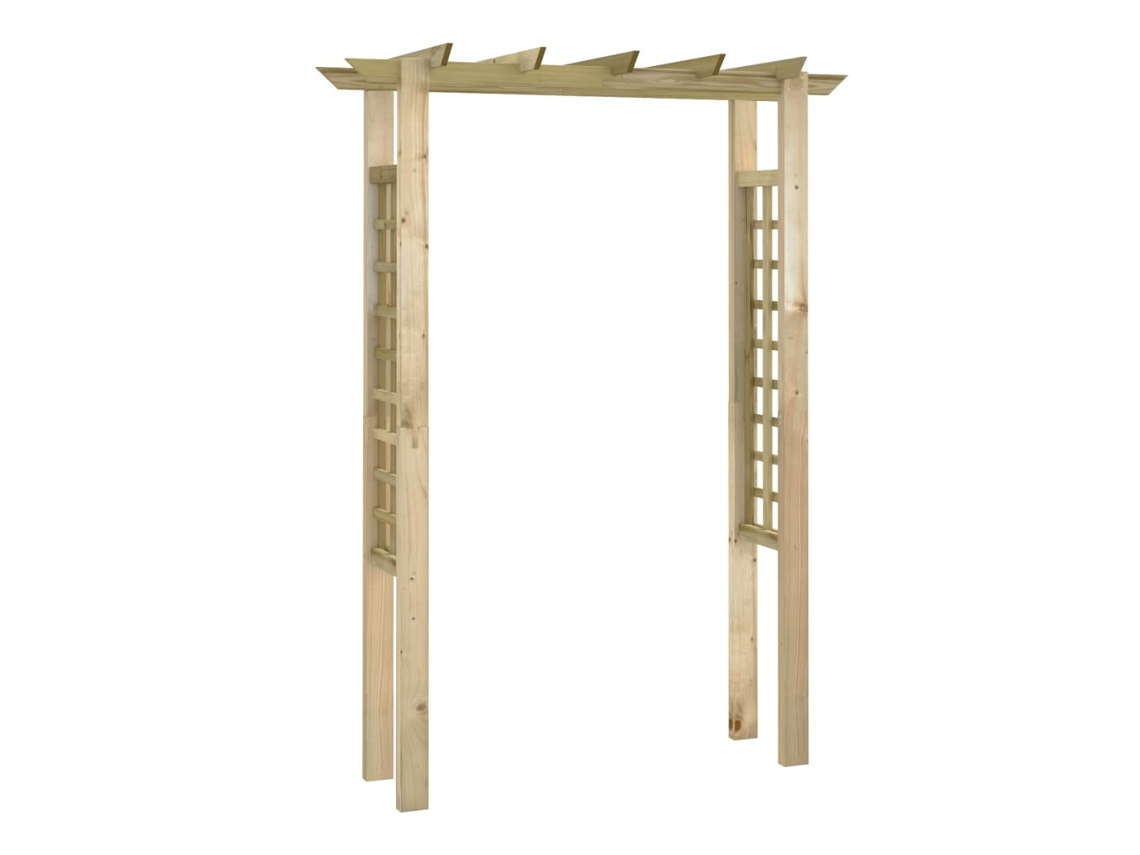 Arco de jardin VIDAXL Marrón Madera (150x60x204 cm)