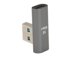 Adaptador Usb 3.0 Macho A Usb C Hembra En Ángulo De 90 Grados Para Portátil, Teléfono Móvil, Pc