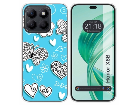 Funda Diseño Mariposas para Honor X8B TUMUNDOSMARTPHONE Silicona Multicolor