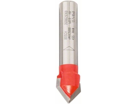Fresa BOSCH de Ranurar en V Expert para Madera - 8 mm - D 12.7 mm - L 10 mm - G 44.5 mm - 90 °