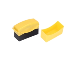 Aplicador De Dressing Para Contorno De Pneus Esponja Escova Para Polir Cera Limpar Rodas De Carro Amarelo