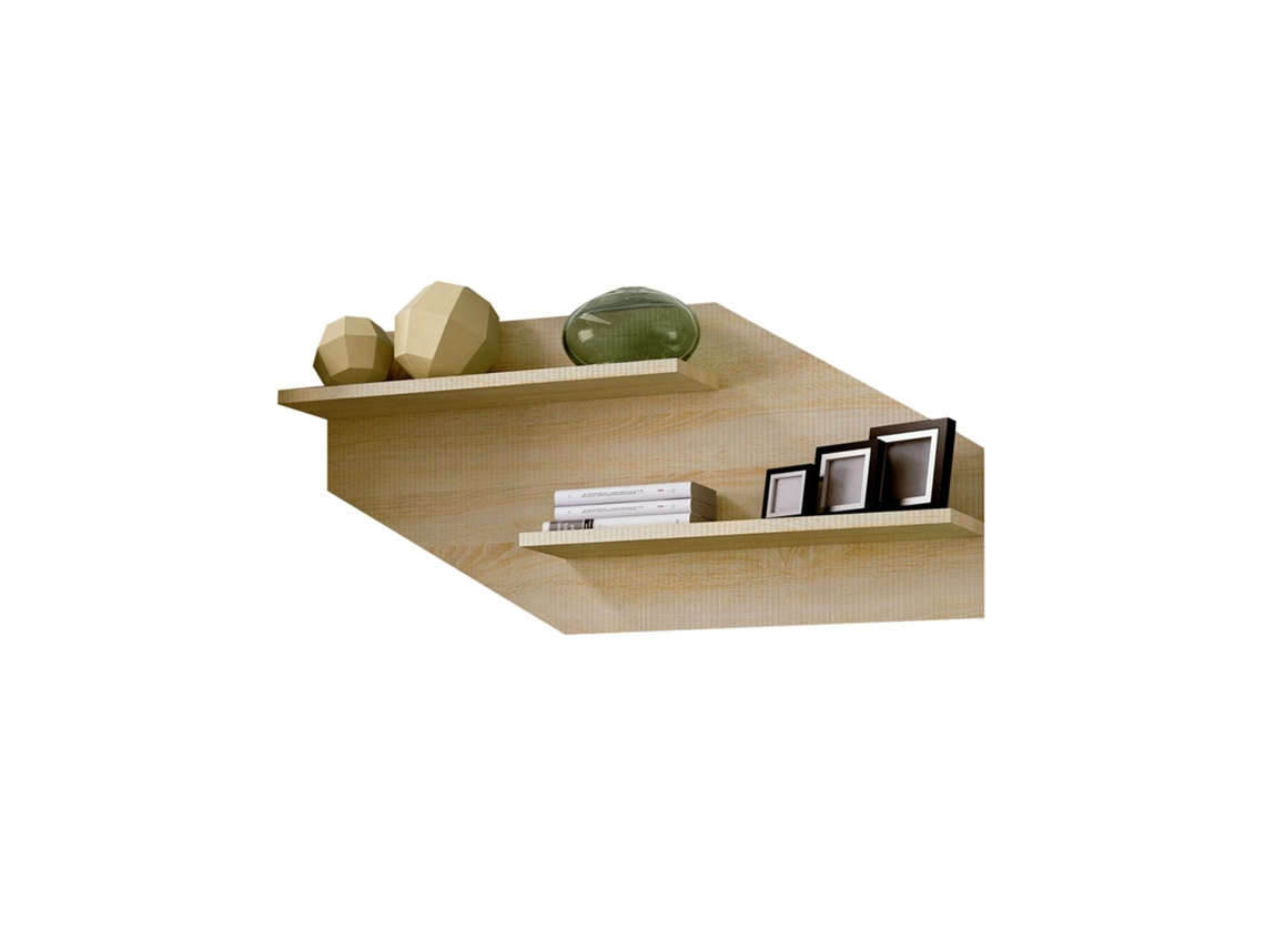 Respaldo Nuka 2 estantes Cambria 130 x 58 x 23 cm