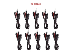(10 Piezas) Cables De Electrodos Conductores Con Conexión De Punta Digital, Herramientas De Terapia Digital
