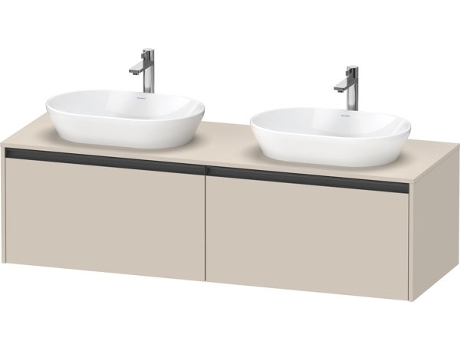 Mueble DURAVIT Ketho.2 bajo lavabo hueco para lavabo en ambos lados 1600x459x550mm K24889B