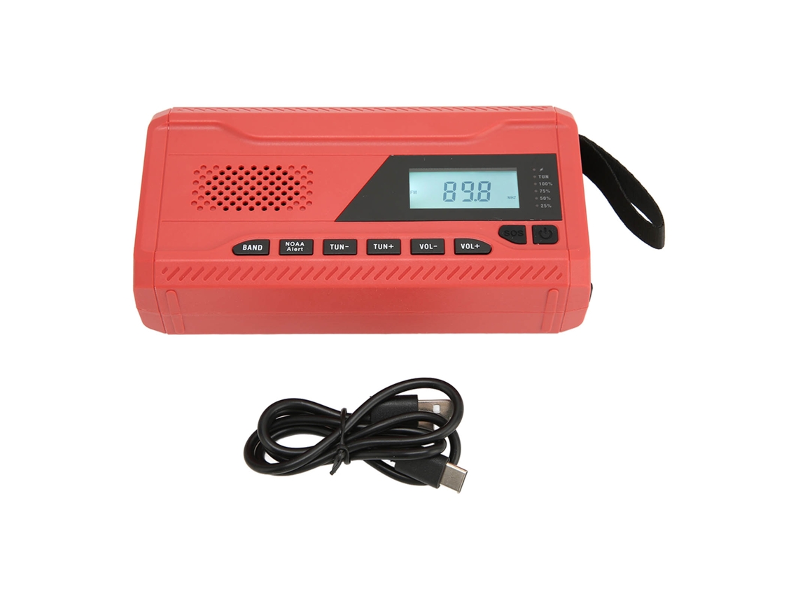 Radio De Emergencia (energía Manual, Alerta Meteorológica) Portátil Fm/am/wb/noaa Alert Radio